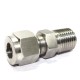 SS Male BSP Connector Compression Double Ferrule OD Fitting Stainless Steel 304.